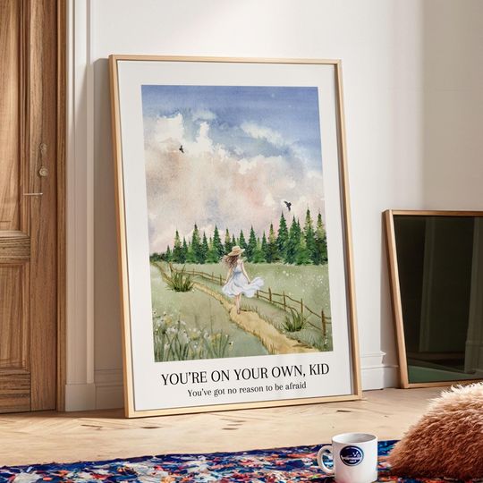 Discover You're On Your Own Kid Taylorr Swifts Poster Song Lyrics Wall Art Taylorr Swifts Midnights Album Cover Posters Taylorr Swifts Print taylor version svg ts