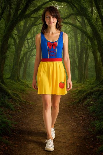 Discover Snow White Women's & Teens Dress | Disney Princess Costume | Cosplay | DisneyBounding | Halloween Running Dress | XS3XL