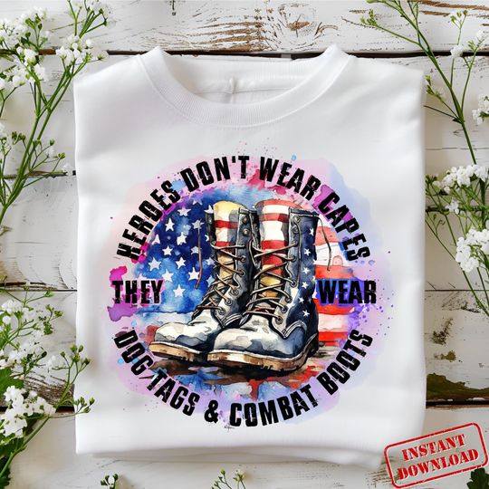 Discover Veterans Day: Heroes Combat Boots Shirt