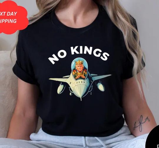 Discover No Kings In America King Trump AI T-Shirt