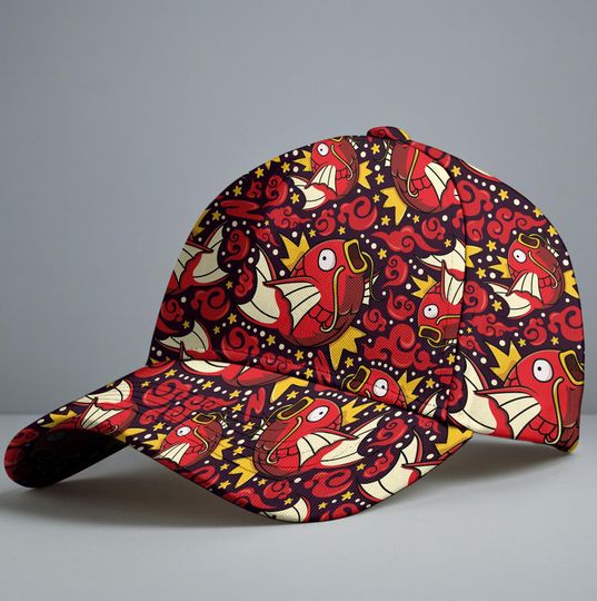 Magikarp Baseball Cap, Funny Magikarp Hat Pattern Graphic, Cute Anime Summer Baseball Hat, Unisex Baseball Cap, Magikarp Gift Hat