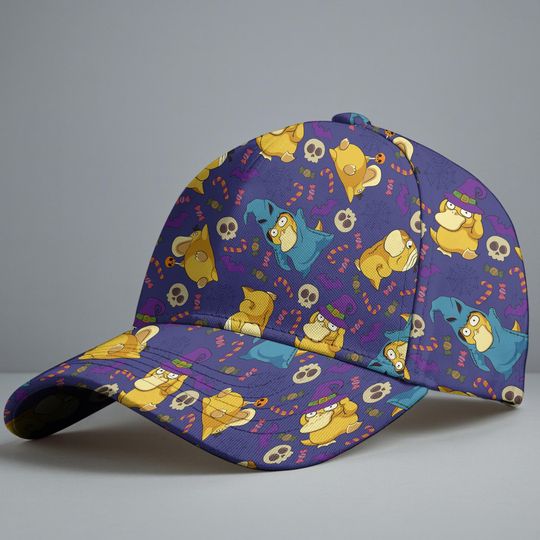 Discover Psyduck Baseball Cap, Funny Psyduck Art Graphic Hat, Cute Anime Summer Baseball Hat, Unisex Baseball Cap, Psyduck Hat Gifts