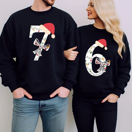 Discover Christmas Six Seven Funny Sweatshirt; Six seven Trend Hoodie