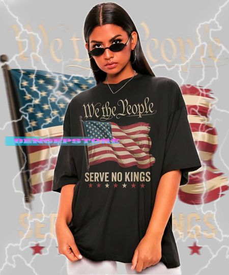 No Kings in America Shirt, Anti Trump Tshirt, Political Tees, Anti Maga Shirts, Crown No Kings Shirt, Protest Shirts, Nope Kings Shirt
