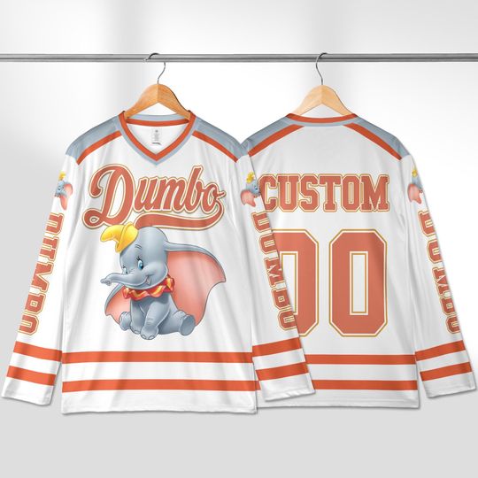 Discover Personalized Elephant Hockey Jersey, Hockey Fan Lover Gift, Hockey Team Outfit