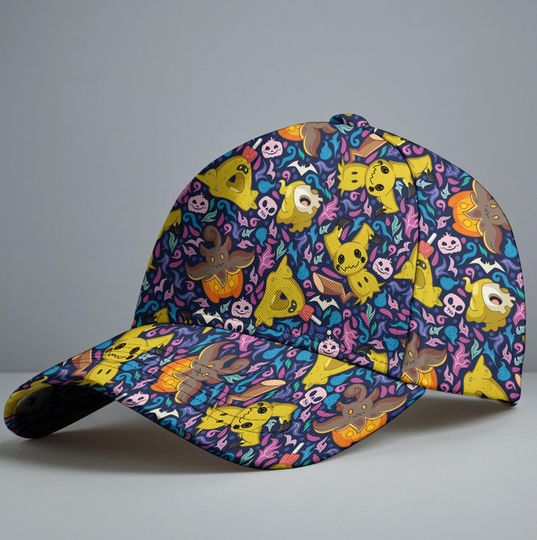 Mimikyu Baseball Cap, Cute Mimikyu Art Graphic Hat, Funny Anime Summer Baseball Hat, Vintage Adjustable Cap, Mimikyu Gift Hat