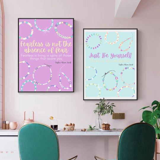 Discover Swift Inspired  Posters  Motivational and Perfect for Bedrooms, Classrooms, and More! Be Yourself, Be Fearless, Be Kind. Tween, Teen