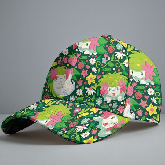 Discover Shaymin Baseball Cap, Cute Floral Baseball Hat, Summer Adjustable Cap, Funny Vintage Baseball Cap, Unisex Baseball Hat, Shaymin Hat Gifts