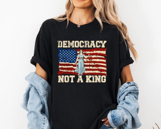 Discover No Kings in America Shirt, Anti Trump Shirt, Political Shirts, Anti Maga Shirts, Crown No Kings Shirt, Protest Shirts, Nope Kings Shirt