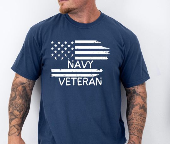 Discover US Navy Veteran Comfort Colors Shirt, Veterans Day Shirt, US Navy Military Gifts, Gift for Him Gift for Dad Gift for Grandpa Gift for Men