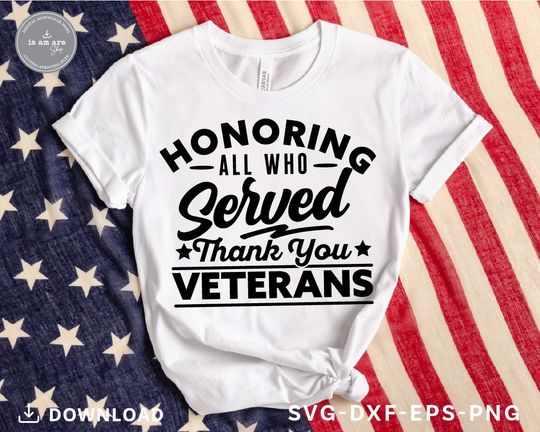 Discover Thank You Veterans SVG: Honoring All Who Served (Digital Download)