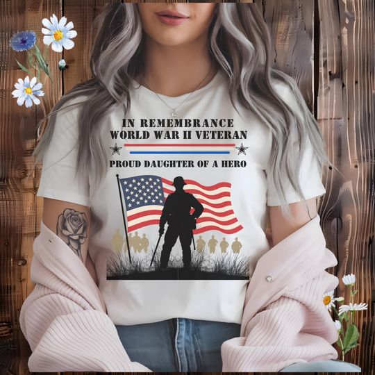 Discover WW II Remembrance Comfort Colors Unisex T Shirt, Customizable WWII Hero's Veteran's Day T