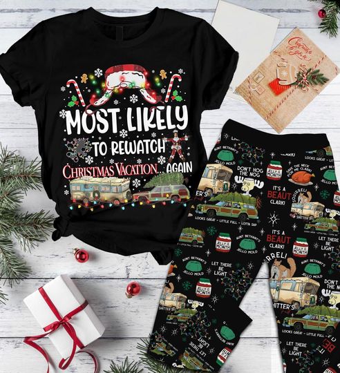Discover Griswold Movie Pajamas Set, Griswold Co Christmas Pajamas, Christmas Tree Farm Shirt, National Lampoon's Christmas Shirt Pants