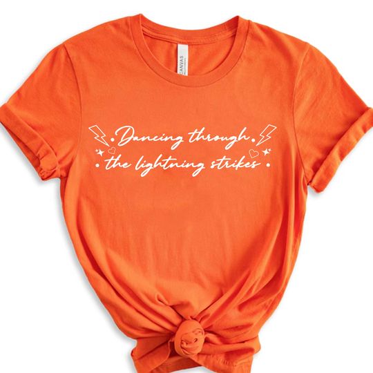 Discover Dancing Through the Lightning Strikes Shirt, Show Girl Shirt, Music Fan Gift, But Now The Sky Is Opalite Tshirt, TS Inspired Shirt