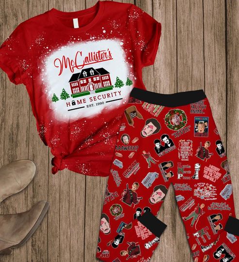 Kevin McCallister Pajamas Pants, Home Alone Christmas Pajamas Set, Ya Filthy Matching Pajamas, Home Alone Movie Pajamas, Christmas Gift