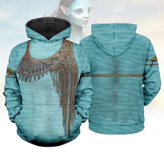 Discover Tsireya 3D Hoodie, Disney Avatar Cosplay Costume, The Way of Water Hoodie, Animal Kingdom The World of Avatar Tee, Pandora Omaticaya