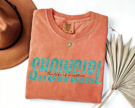 Discover The life of a custom | Showgirl era, tshirt inspired in show girl with glitter effect | showgirl era