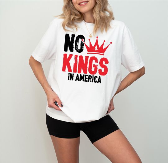 No Kings in America Shirt: Patriotic Democracy Tee