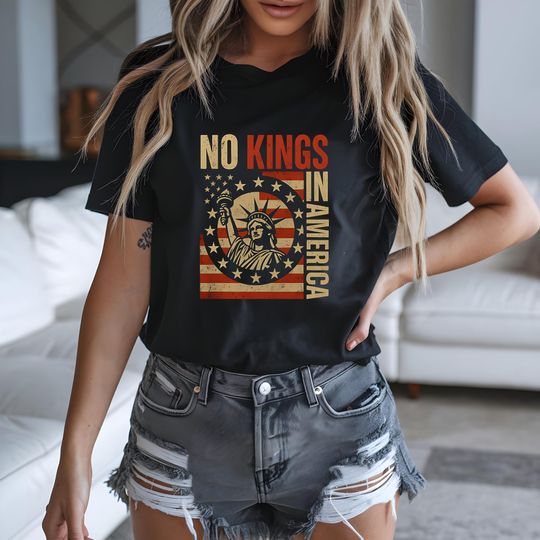 Discover No Kings In America T-Shirt, No Kings In America Sweatshirt, No Kings In America Outfit, No King but the People Shirt, Snarky tee