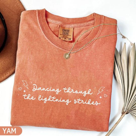 Discover Dancing Through the Lightning Strikes Shirt, But Now The Sky Is Opalite TS Inspired Comfort Shirt