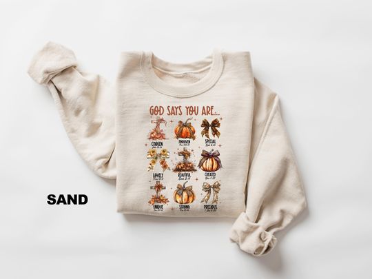 Discover Retro Fall Religious Sweatshirt, Autumn Sweatshirt, Christian Fall Sweatshirt, Women's Bible verse Sweatshirt, Cute Pumpkins Sweatshirt