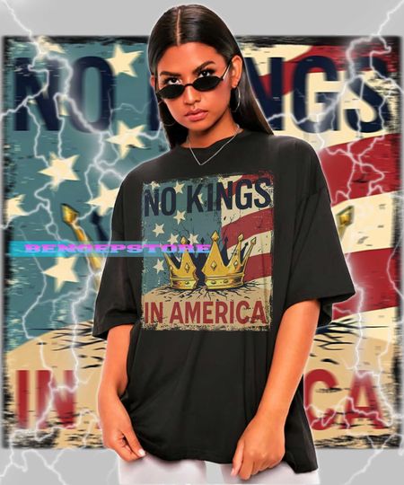 Discover No Kings in America Shirt, Anti Trump Tshirt, Political Tees, Anti Maga Shirts, Crown No Kings Shirt, Protest Shirts, Nope Kings Shirt