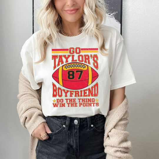 Discover Go Taylor's Boyfriend Shirt, Travis Kelce Shirt, Game Day Tshirt, Football Fan Gift Shirt, Taylor Fan Shirt, Super Bowl Shirt, Chiefs Shirt