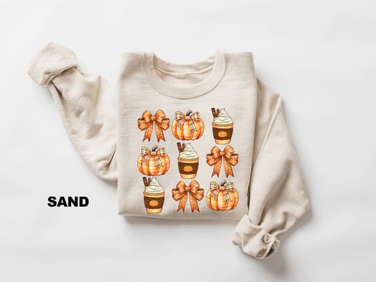 Discover Fall Pumpkin Sweatshirt, Cute Fall coffee Sweatshirt, Thanksgiving Gift, Pumpkin shirt, Womens Fall Shirt, Pumpkin Spice Coffee Lover Gift