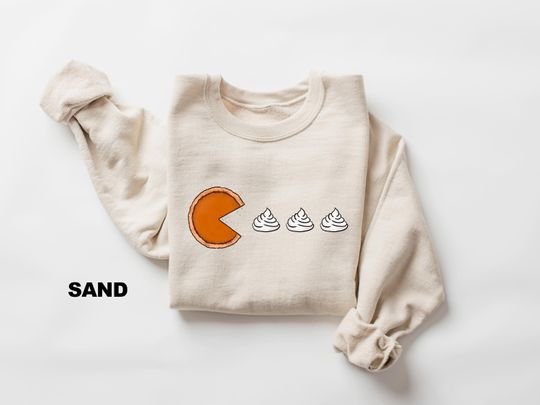 Discover Pumpkin Pie Thanksgiving Sweatshirts, Funny Pumpkin shirt, Thanksgiving Sweatshirt, Fall Crewneck, Pumpkin Sweatshirts, Fall Season Gift
