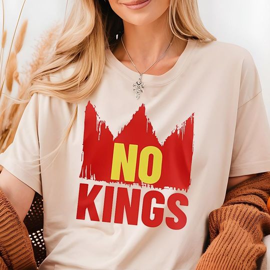 Discover Pedro Pascal No King Shirt, Anti Trump Shirt, No Kings Shirt
