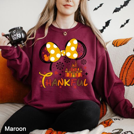 Discover Disney Thankful Sweatshirt, Disney Thanksgiving Hoodie, Disney Thanksgiving Sweatshirt, Disney Family Thanksgiving Hoodie, 361849
