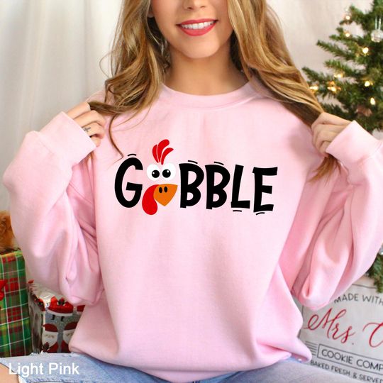 Discover Gobble Sweatshirt, Gobble Turkey Sweatshirt, Thanksgiving Sweatshirt, Thanksgiving Hoodie, Trendy Hoodie, Trendy Sweatshirt, 362318