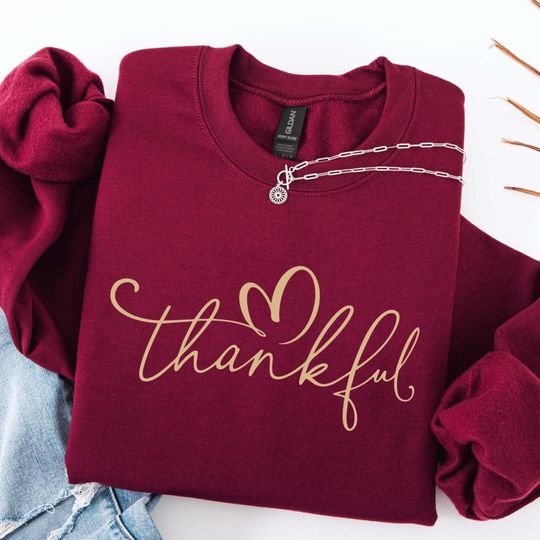 Discover Thankful Sweatshirt, Thankful Lover Sweater, Hello Thanksgiving Sweatshirt