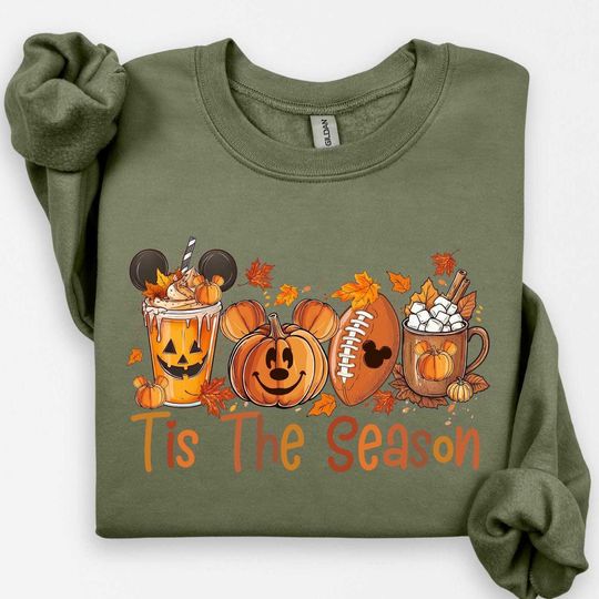Tis The Season Thanksgiving Sweatshirt, Cozy Autumn Crewneck