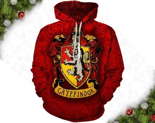 Discover Gryffindor Hoodie 3D, Harry Potter 3D