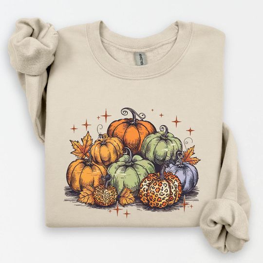 Discover Thankful Shirt, Leopard Pumpkin Shirt, Pumpkin Sweatshirt, Thanksgiving Shirt, Thanksgiving Sweatshirt, Thanksgiving Family Matching Shirts