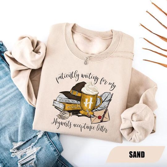 Vintage Hufflepuff  Wizard House Sweatshirt, Hogwarts House Hoodie, Magical Coffee HP Book Sweat, Gift for Harry Fan, Gift For Her