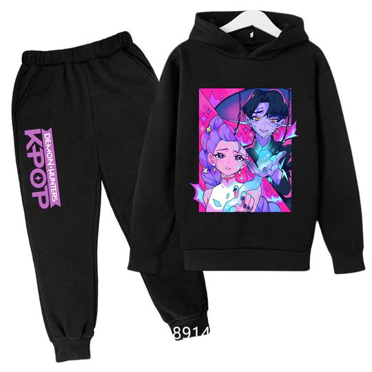 Kpop Demon Hunters Kawaii Hoodie Jogger