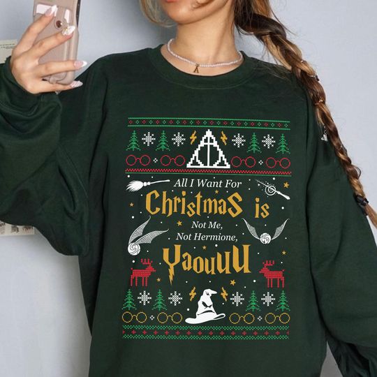 Discover All I Want for Christmas Is Not Me Ugly Sweatshirt, Yaou Ugly Christmas Sweater, Funny Women Xmas Sweatshirt,Gift for Christmas,Gift for Her