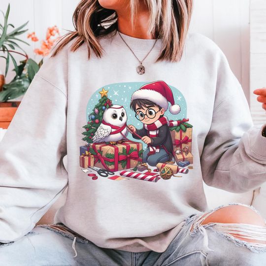 Discover Magic World Christmas Sweatshirt: Wizard School Gift
