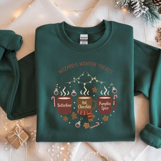 Discover Wizard Christmas Latte Sweatshirt,Holiday Sweatshirt,Christmas Latte Sweater Women Christmas Sweatshirt,Christmas Latte Sweatshirt