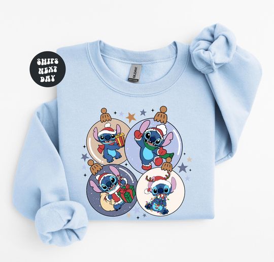 Discover Disney Stitch Christmas Sweatshirt Disney Stitch Sweatshirt Matching Christmas Family Disney Trip Sweatshirt Lilo And Stitch Christmas Gift