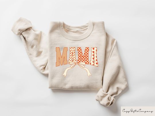 Discover Fall Mama Sweatshirt, Aesthetic Pumpkin Season Mom Tee, Funny Fall Mama Sweatshirt