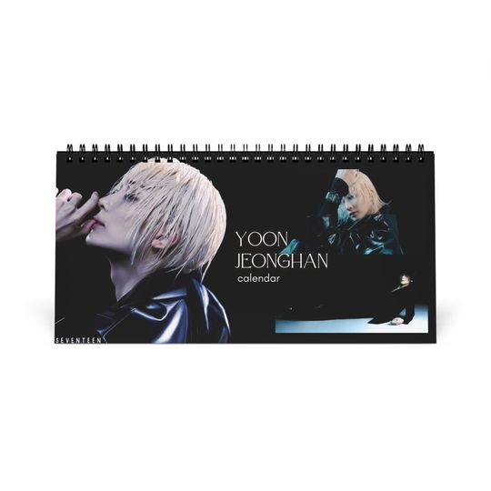 Discover SEVENTEEN JEONGHAN Desk Calendar 2026; SEVENTEEN Calendar; Yoon Jeonghan Calendar; Seventeen Gift; Kpop Gift