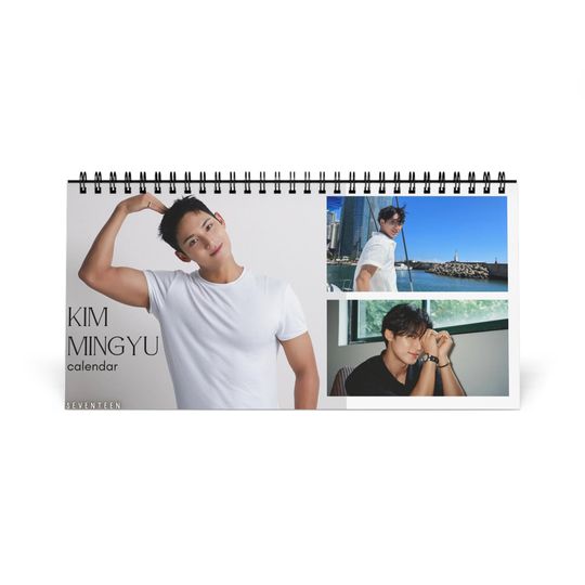 Discover SEVENTEEN MINGYU Desk Calendar 2026; SEVENTEEN Calendar; Kim Mingyu Calendar; Seventeen Gift; Kpop Gift