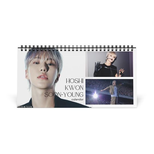 Discover SEVENTEEN HOSHI Desk Calendar 2026; SEVENTEEN Calendar; Hoshi Calendar; Seventeen Gift; Kpop Gift