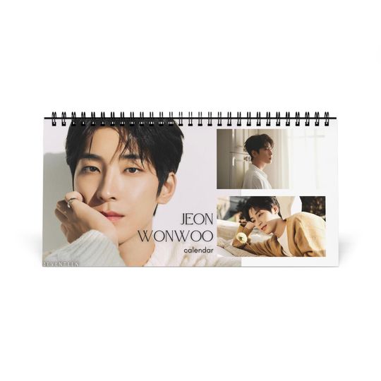 Discover SEVENTEEN WONWOO Desk Calendar 2026; SEVENTEEN Calendar; Wonwoo Calendar; Seventeen Gift; Kpop Gift