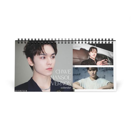 Discover SEVENTEEN VERNON Desk Calendar 2026; SEVENTEEN Calendar; Vernon Calendar; Seventeen Gift; Kpop Gift