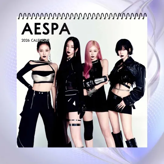 Discover Aespa 2026 Wall Calendar, Kpop Girl Group Poster, Fan Art Room Decor Gift