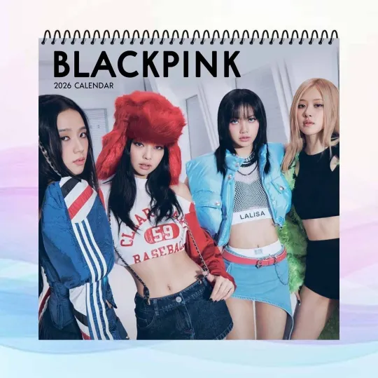 Blackpink 2026 Calendar, Kpop Idol Wall Calendar, Girl Group Art Poster